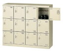 12人用シューズボックス コインリターン錠 4列3段 【地域限定送料無料】/SE-SLB-M412-R