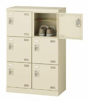 6人用シューズボックス ダイヤル錠 2列3段 【地域限定送料無料】/SE-SLB-M6-D2