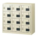 12人用シューズボックス ダイヤル錠 3列4段 窓付タイプ 【地域限定送料無料】/SE-SLC-M12W-D2