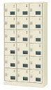 18人用シューズボックス シリンダー錠 合鍵2本付き 3列6段 窓付タイプ 【地域限定送料無料】/SE-SLC-18TW-S2