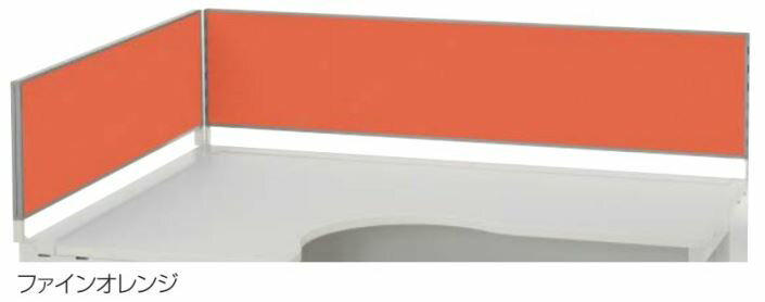 デュエナ デスクトップパネル Kタイプ　左ワークテーブル用　取付金具付　W1180mm /TO-DUK-DTP412WTFL EM/□