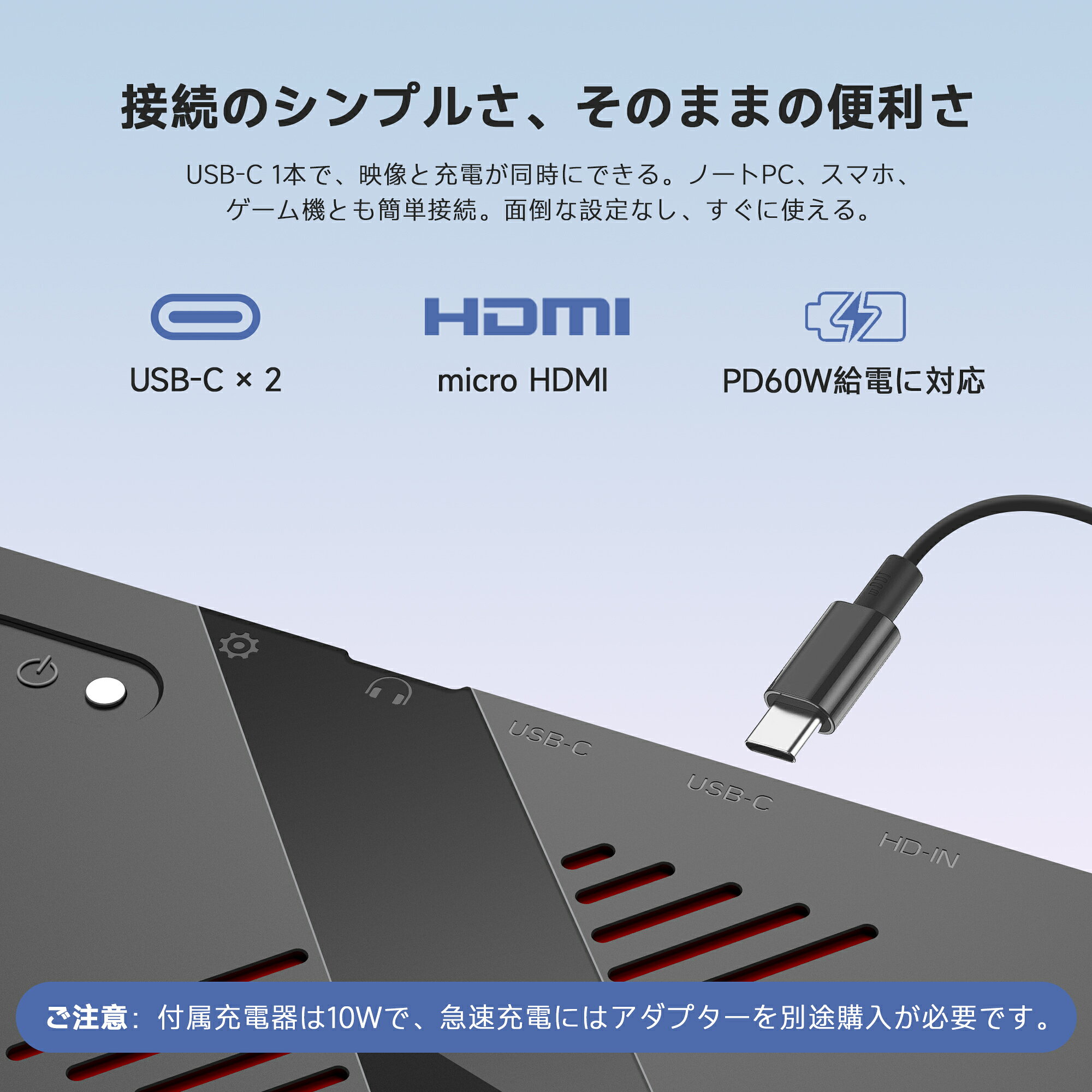 【クーポンで9,980円！】AOC公式 モバイルモニター 15.6インチ モバイルディスプレイ サブモニター Type-C ケーブル1本 スピーカー内蔵 IPS フルHD ノングレア 軽量 薄型 Switch PS5 Mac スマホ iPhone対応 テレワーク ポータブルモニター V50 2年保証 2