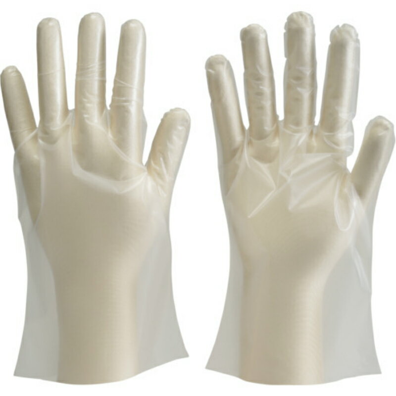 Rakuten - TRUSCO　ポリエチレン製使い捨て手袋　Lサイズ　（100枚入）DPM-1833-L
