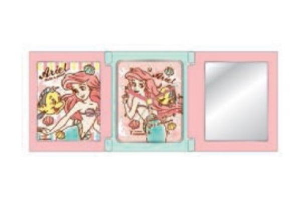 【ディズニープリンセス】3面ミラー【アリエル】【リトルマーメイド】【プリンセス】【フレームクロック】【置き時計】【ディズニー】【鏡】【時計】【インテリア】【アニメ】【グッズ】のサムネイル