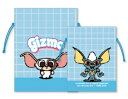 【送料無料】【日本製】【ギズモ】【Gizmo】豆巾着【ブルー】【青】【chibiグレムリン】【映画】【アメリカ】【USA】【アメキャラ】【ポーチ】【ケース】【小物入れ】【きんちゃく】【袋】【収納】【雑貨】【グッズ】【かわいい】