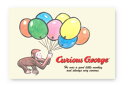 【送料無料】 【おさるのジョージ】ポストカード【ベージュ】【バルーン】【ジョージ】【ひとまねこざる】【Curious George】【絵本】【アニメ】【はがき】【ハガキ】【絵はがき】【手紙】【てがみ】【カード】【雑貨】【グッズ】