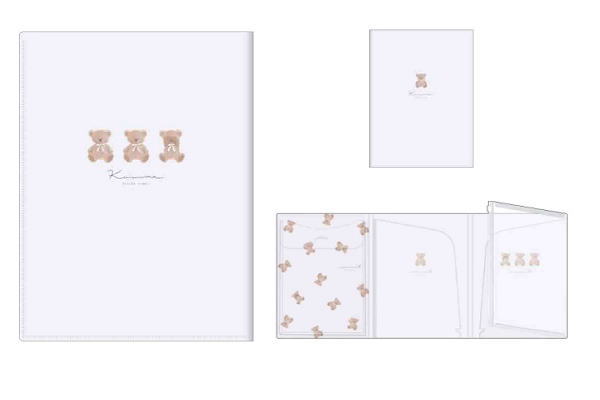 【送料無料】 【オリジナル】パタパタクリアファイル【KUMA】【くま】【クマ】【ベア】【動物】【アニマル】【ケース】【カバー】【ファイルケース】【ファイルカバー】【ファイル入れ】【整理】【収納】【文房具】【学校】【勉強】【雑貨】【グッズ】のサムネイル