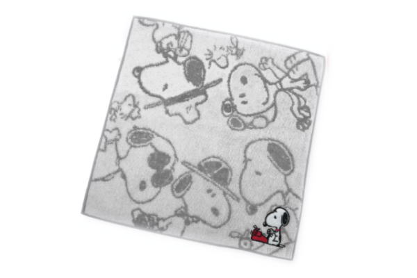 【スヌーピー】【SNOOPY】ミニタオル【タイプライター】【サークル】【ピーナッツ】【ウッドストック】【すぬーぴー】【アニメ】【タオル】【たおる】【ハンドタオル】【ハンカチ】【雑貨】【グッズ】