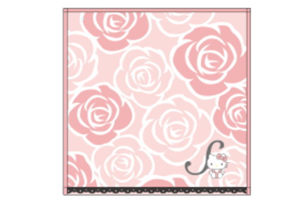 【サンリオキャラクター】ミニタオル【S】【イニシャルローズキティ】【ハローキティ】【キティちゃん】【キティ】【きてぃ】【サンリオ】【タオル】【たおる】【ハンドタオル】【ハンカチ】【雑貨】【グッズ】