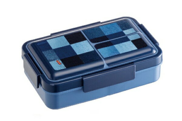 【オリジナル】抗菌パッキン一体型4ロックふわっとランチボックス【デニムパターン】【スワッグ】【ラ..