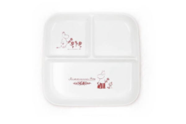 【送料無料】 【日本製】 ムーミン Moomin スクエアプレートママのバラ ミイ リトルミイ アニメ 絵本 ワンプレート お皿 食事 食器 キッチン 母...