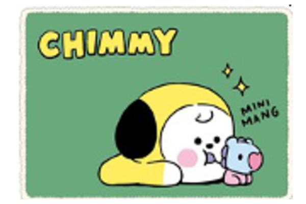 BT21　LINE FRIENDS　ラインフレンズ　シープボアひざ掛けCHIMMY　チミー　アイドル　韓国　ライン　スタンプ　ひざ掛け　膝掛け　ひざかけ　マット　ブランケット　毛布　冬　お昼寝　雑貨　グッズのサムネイル