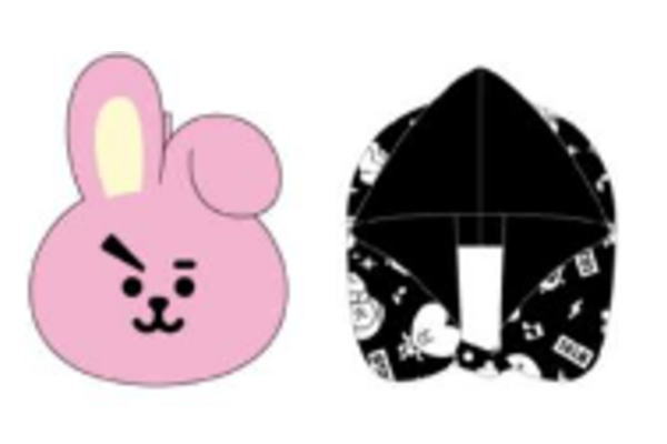 【BT21】【LINE FRIENDS】【ラインフレンズ】フード付きネックピロー【COOKY】【クッキー】【アイドル】【韓国】【ライン】【スタンプ】【ネックピロー】【ピロー】【まくら】【枕】【クッション】【旅行】【トラベル】【リラックス】【雑貨】【グッズ】