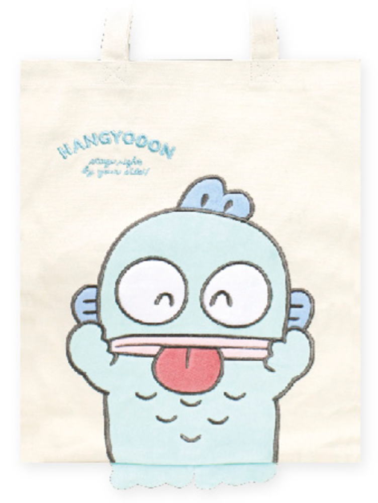 サンリオキャラクターズ　足ぴょこトートハンギョドン　かばん　カバン　鞄　バッグ　収納　お出かけ　アウトドア　雑貨　グッズ　かわいい