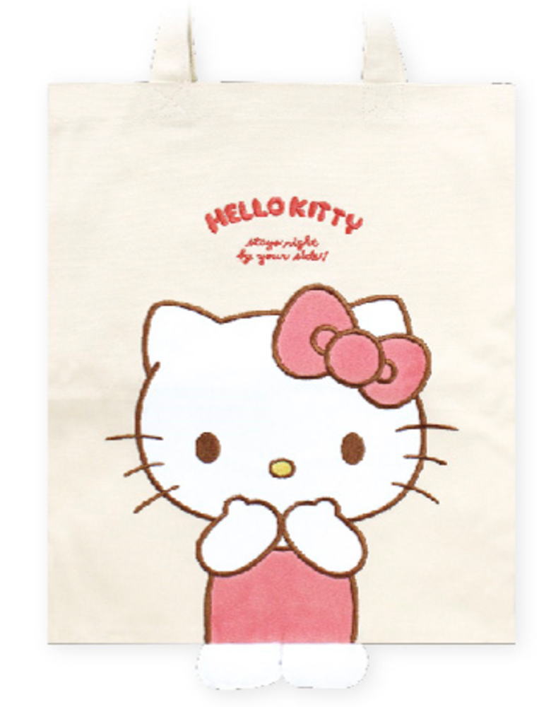 サンリオキャラクターズ　足ぴょこトートハローキティ　かばん　カバン　鞄　バッグ　収納　お出かけ　..