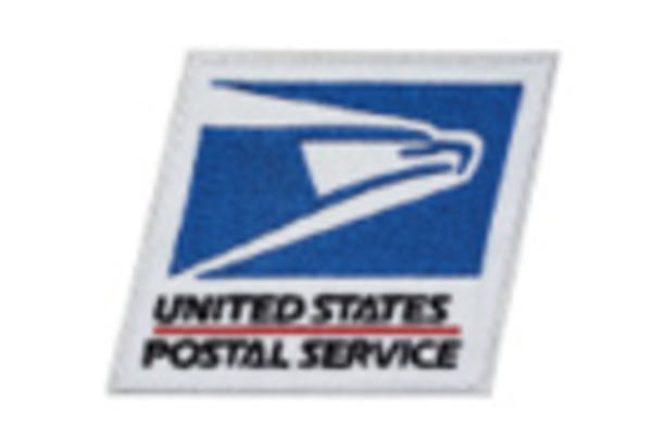 【送料無料】 【アメリカン雑貨】ワッペン【USPS】【アメリカ】【USA】【WAPPEN】【アイロン】【ファッション】【雑貨】【グッズ】