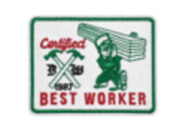 【送料無料】 【アメリカン雑貨】ワッペン【BEST WORKER】【アメリカ】【USA】【WAPPEN】【アイロン】【ファッション】【雑貨】【グッズ】