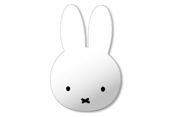 【送料無料】 【miffy】【ミッフィー】壁に貼るインテリアミラー【ウサギ】 【ミッフィーちゃん】【 ...