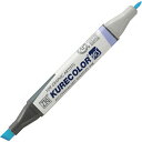 【送料無料】 【呉竹 ZIG KURECOLOR TWIN WS ライトブルー】カラーマーカー 【筆記用具】【水色】【マーカー】【筆記具】【文房具】【学校】【勉...