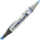 【送料無料】 【呉竹 ZIG KURECOLOR TWIN WS ヘイズブルー】カラーマーカー 【筆記用具】【マーカー】【筆記具】【文房具】【学校】【勉強】【雑...