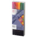 【送料無料】 【呉竹 ZIG Art & Graphic Twin DEEP・12V】水性カラー筆ペン【マーカー】【サインペン】【筆記用具】【筆記具】【文房具】...