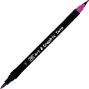 【送料無料】 セット商品 3個入り 呉竹 ZIG Art & Graphic Twin PURPLE 水性カラー筆ペンマーカー サインペン 筆記用具 筆記具 ...
