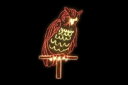 【イルミネーション】フクロウイルミネーション【ブラウン】【フクロウ】【鳥】【アニマル】【動物】【平面】【壁掛け】【輝き】【電飾】【LED】【モチーフ】【クリスマ...