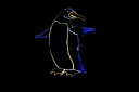 【イルミネーション】ペンギンイルミネーション【ブルー】【ペンギン】【アニマル】【動物】【平面】【壁掛け】【輝き】【電飾】【LED】【モチーフ】【クリスマス】【か...