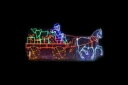 【イルミネーション】クリスマスイルミネーション【ブラウン】【馬車】【馬】【ツリー】【クリスマス】【平面】【壁掛け】【輝き】【電飾】【LED】【モチーフ】【かわい...