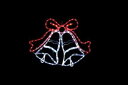 【イルミネーション】クリスマスイルミネーション【レッド】【ホワイト】【クリスマス】【ベル】【平面】【壁掛け】【輝き】【電飾】【LED】【モチーフ】【かわいい】