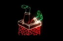 【イルミネーション】クリスマスイルミネーション【レッド】【グリーン】【煙突】【サンタクロース】【クリスマス】【平面】【壁掛け】【輝き】【電飾】【LED】【モチー...