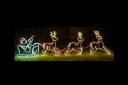 【イルミネーション】サンタイルミネーション【ブラウン】【サンタクロース】【トナカイ】【クリスマス】【平面】【壁掛け】【輝き】【電飾】【LED】【モチーフ】【かわ...