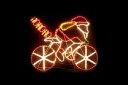 【イルミネーション】クリスマスイルミネーション【レッド】【イエロー】【サンタクロース】【自転車】【クリスマス】【平面】【壁掛け】【輝き】【電飾】【LED】【モチ...