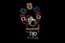 【イルミネーション】クリスマスイルミネーション【レッド】【グリーン】【サンタクロース】【プレゼント】【クリスマス】【平面】【壁掛け】【輝き】【電飾】【LED】【...