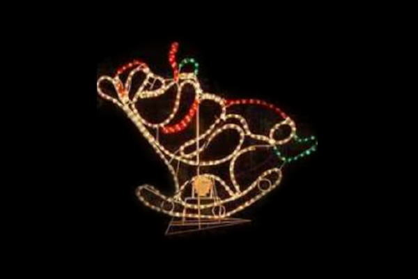 【イルミネーション】クリスマスイルミネーション【レッド】【イエロー】【ロッキングチェア】【サンタクロース】【クリスマス】【平面】【壁掛け】【輝き】【電飾】【LED】【モチーフ】【かわいい】