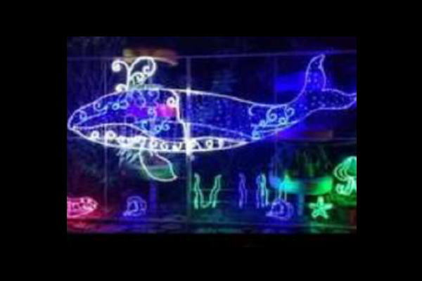 【イルミネーション】クジライルミネーション【ブルー】【クジラ】【海】【平面】【壁掛け】【輝き】【電飾】【LED】【モチーフ】【かわいい】