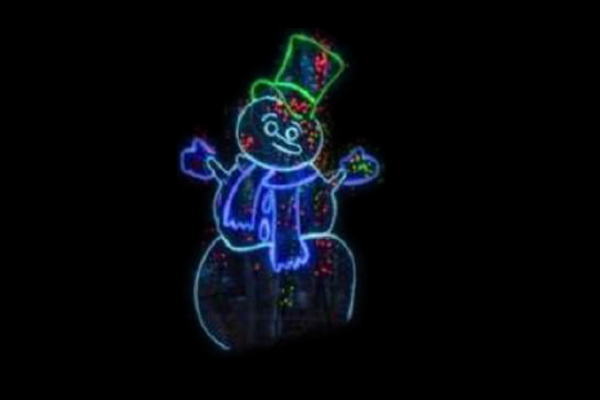 【イルミネーション】雪だるまイルミネーション【ブルー】【雪】【雪だるま】【冬】【クリスマス】【平面】【壁掛け】【輝き】【電飾】【LED】【モチーフ】【かわいい】