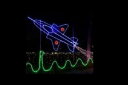 【イルミネーション】ジェット機イルミネーション【ブルー】【グリーン】【飛行機】【ジェット機】【クリスマス】【平面】【壁掛け】【輝き】【電飾】【LED】【モチーフ...