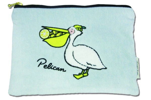 【送料無料】　オリジナル　ふわとり　ポーチペリカン　鳥　とり　トリ　動物　アニマル　ケース　小物..