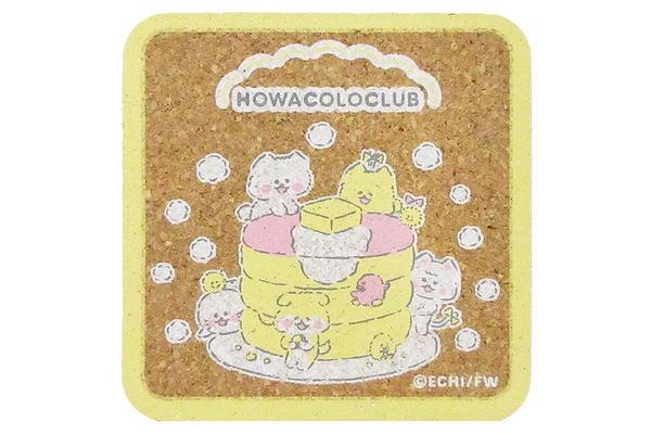 【送料無料】【オリジナル】【ほわころくらぶ】コルクコースター【ホットケーキ】【犬】【いぬ】【動物】【アニマル】【敷き物】【コップ置き】【食事】【食器】【キッチン】【雑貨】【グッズ】【かわいい】【TE】