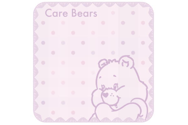 ケアベア　ミニタオルパウダーシュガー　クマ　くま　熊　動物　アニマル　タオル　たおる　ミニタオル..