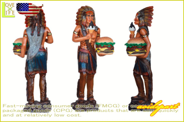 【アメリカン雑貨】【BIG SALES PROMOTION DOLL】インディアンとハンバーガー【INDIAN WITH HAMBUGER】【大きい】【大型商品】【人形】【アメリカ雑貨】【アメリカ】【USA】【かわいい】【おしゃれ】ドデカのドールでアイキャッチ 目立つならコレ 精巧な作りでグッド