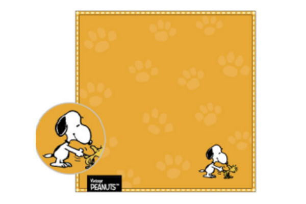 【スヌーピー】【SNOOPY】エンボスミニタオル【イエロー】【黄色】 【ピーナッツ】【ウッドストック】【すぬーぴー】【アニメ】【キャラクター】【タオル】【たおる】【ハンドタオル】【ハンカチ】【雑貨】【グッズ】【かわいい】