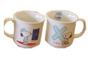 【日本製】【スヌーピー】【SNOOPY】イニシャルマグ【X】【ピーナッツ】【ウッドストック】【すぬーぴー】【アニメ】【キャラクター】【マグ】【コップ】【カップ】【食器】【食事】【キッチン】【雑貨】【グッズ】【かわいい】(3)