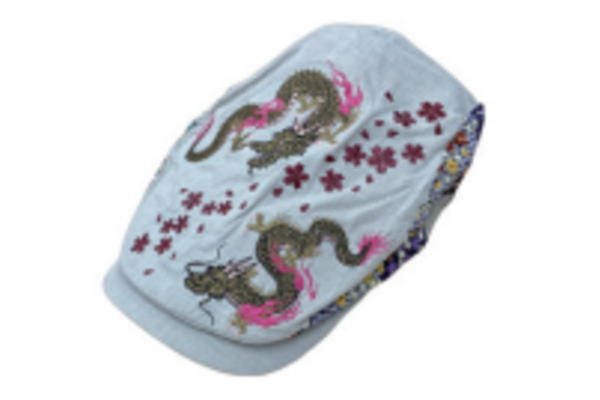 【送料無料】【オリジナル】刺繍ハンチング【オフホワイト】【白】【双龍】【帽子】【ぼうし】【ハンチング】【ファッション】【メンズ】【レディース】【男性】【女性】【雑貨】【グッズ】【かわいい】