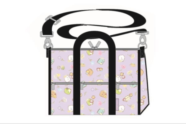 【すみっコぐらし】ボストンバッグ【ラベンダー】【すみっこぐらし】【サンエックス】【すみっこ】【すみっコ】【ゆるキャラ】【かばん】【カバン】【鞄】【旅行】【トラベル】【アウトドア】【雑貨】【グッズ】【かわいい】