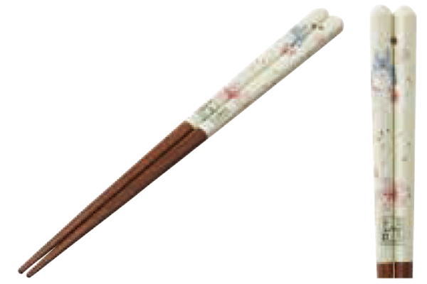 スタジオジブリ　となりのトトロ　塗り箸桜柄　サツキ　メイ　宮崎駿　映画　おはし　箸　ハシ　食器　食事　キッチン　雑貨　グッズ　かわいい