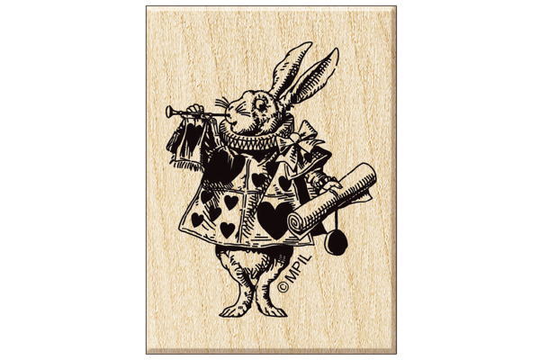 【THE MACMILLAN ALICE】【マクミランアリス】スタンプ【白ウサギ】【ふしぎの国のアリス】【はんこ】【文房具】【雑貨】【グッズ】【かわいい】のサムネイル