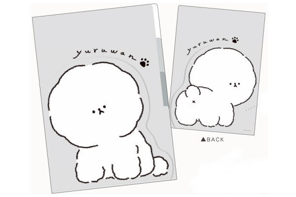 【オリジナル】ダイカットポケット3インデックスクリアファイル【ビションフリーゼ】【YURUWAN】【犬】【動物】【アニマル】【ファイル】【ケース】【カバー】【収納】【文房具】【学校】【勉強】【雑貨】【グッズ】【かわいい】のサムネイル