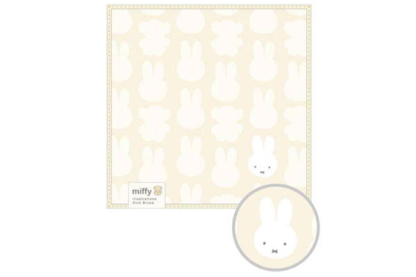 【miffy】【ミッフィー】エンボスミニタオル【アイボリー】【ウサギ】 【ミッフィーちゃん】【ディック・ブルーナ】【絵本】【アニメ】【タオル】【たおる】【ハンカチ】【ハンドタオル】【雑貨】【グッズ】【かわいい】
